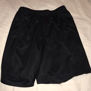 Black athletic shorts